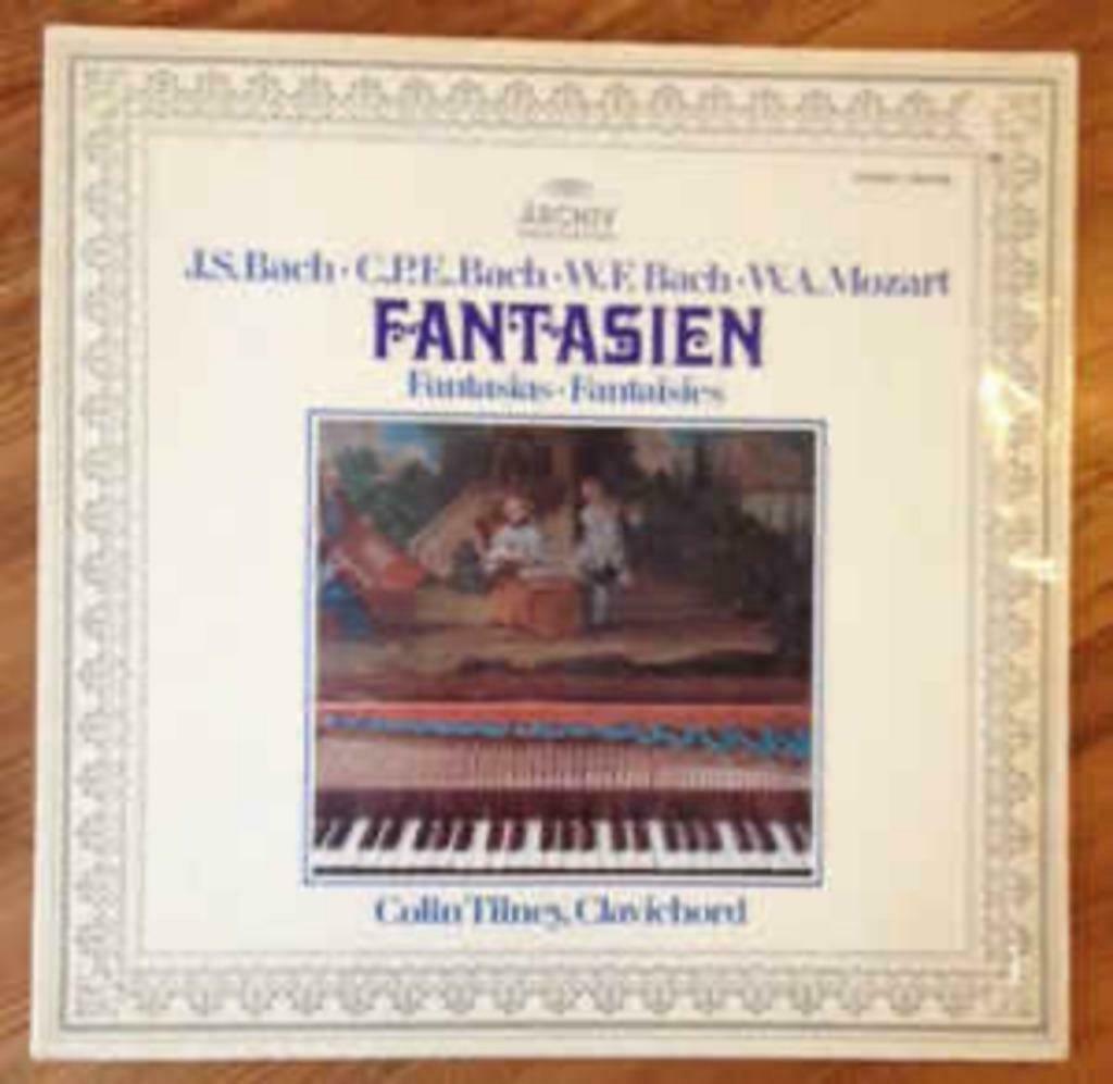 LP J.S. Bach C.P.E. Bach W.F. Bach Mozart Fantasien 1976, Cd's en Dvd's, Vinyl | Klassiek, Gebruikt, Orkest of Ballet, Barok, 12 inch