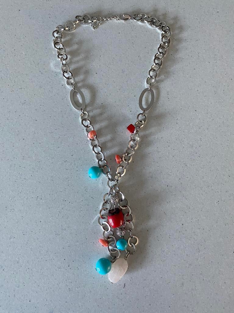 Ketting met parels, Enlèvement ou Envoi, Comme neuf, Autres couleurs, Autres matériaux