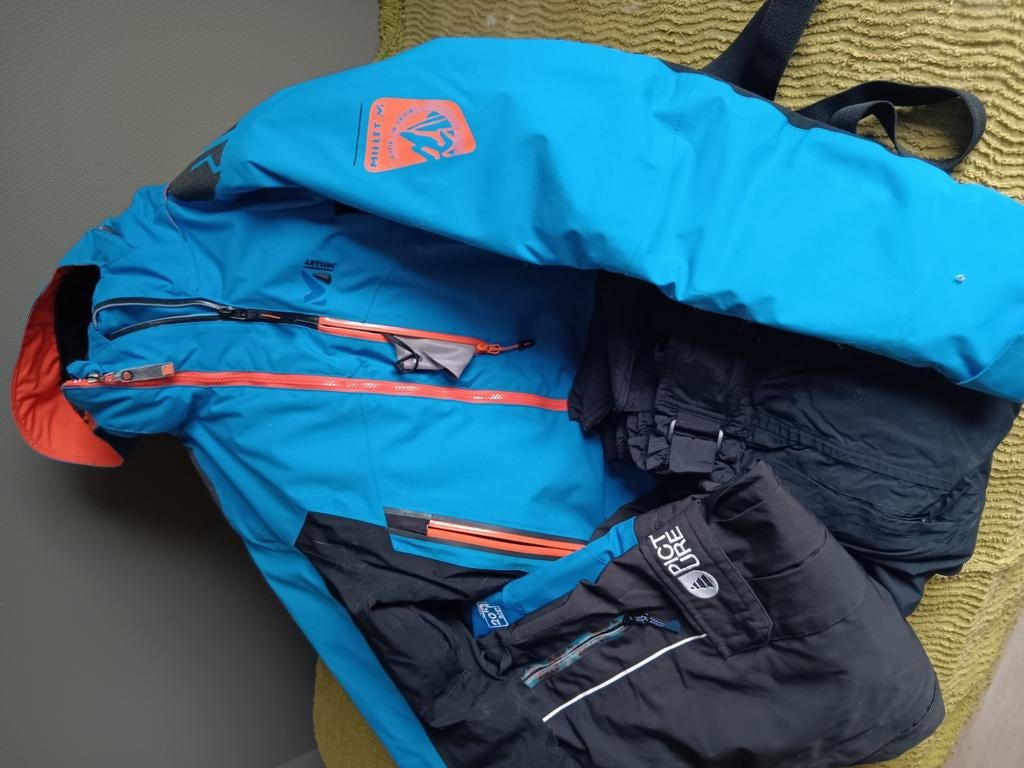gillet et 2 pantalons de ski, Vêtements | Hommes, Enlèvement, Comme neuf, Taille 48/50 (M), Millet en broek Picture
