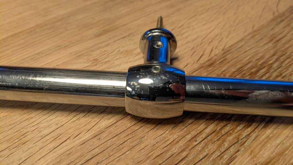 Barre inox pour crédence de cuisine 100cm - kit complet, Enlèvement