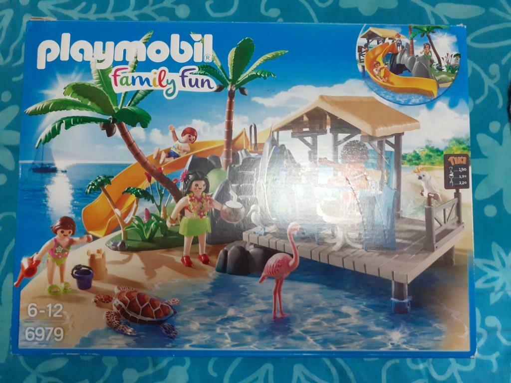 Playmobil Family Fun 6979 vakantie-eiland met strandbar, Ophalen of Verzenden, Gebruikt