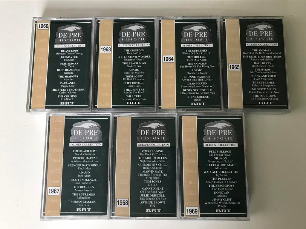 De pre historie 1960 1963 1964 1965 1967 1968 1969 cassette, Ophalen of Verzenden