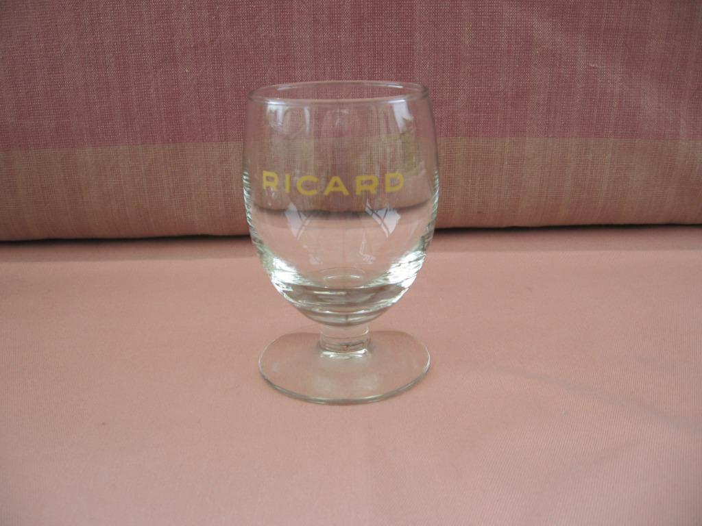 Grand ballon en verre Ricard jaune RICARD, sans ligne de bar, Enlèvement ou Envoi, Comme neuf, Ustensile