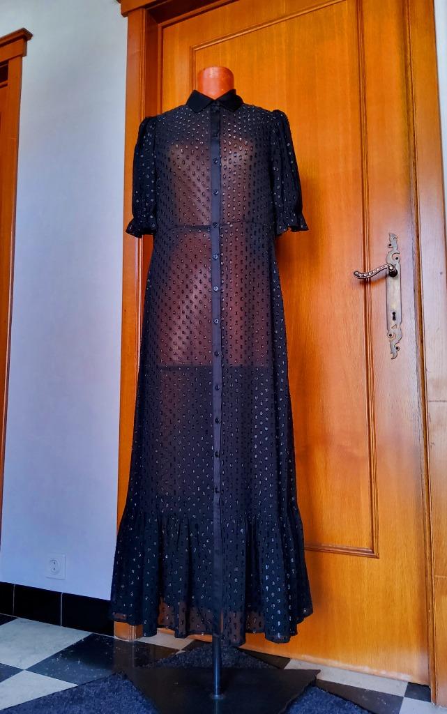 Robe chemisier longue transparente super jolie neuve, ANDERE, Envoi, Noir, Autres types