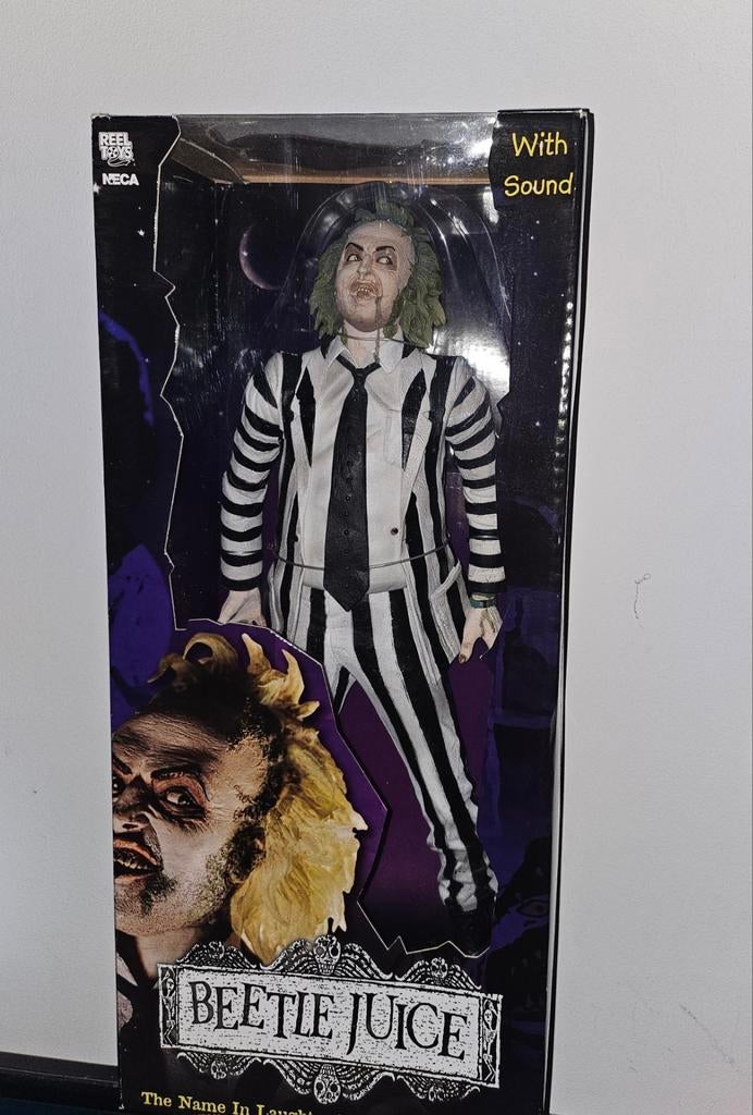 rare Figurine beetlejuice neca 18inch 45cm parlante neca, Enlèvement, Neuf
