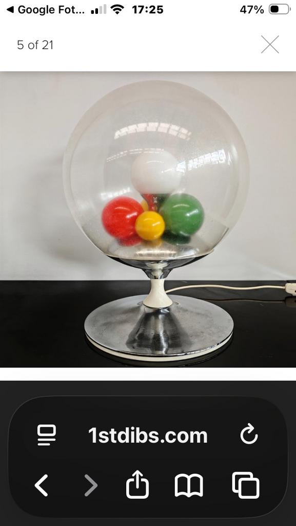 1960s Italian design lamp "Barbarella" A. Brotto Esperia, Ophalen, Zo goed als nieuw
