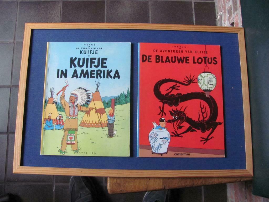 Kuifje in Amerika  -  De blauwe Lotus, Ophalen, Zo goed als nieuw, Hergé