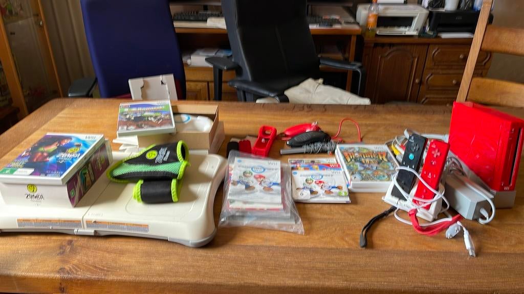 Wii met toebehoren, Enlèvement, Comme neuf
