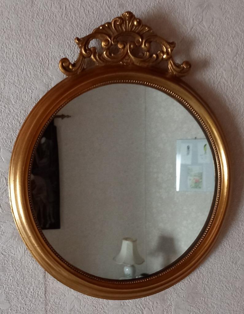 Spiegel rond, Huis en Inrichting, Ophalen, Minder dan 50 cm, Gebruikt, Rond