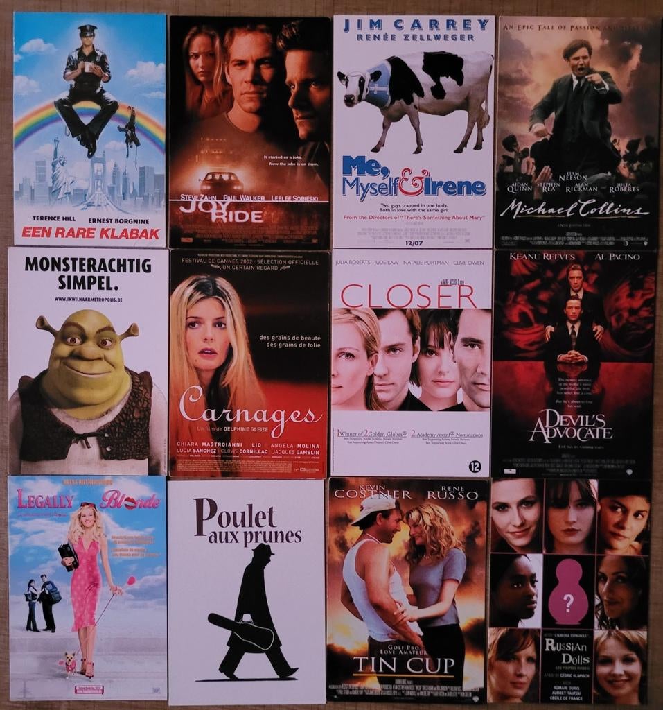 29 postkaarten: film, series, cinema, Collections, Enlèvement ou Envoi, 1980 à nos jours, Non affranchie, Culture et Média