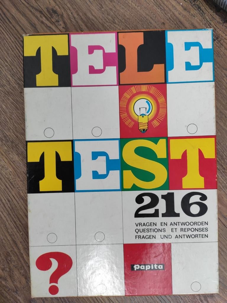 Tele Test 216 vragen met antwoorden van Papita uit 1975, Ophalen, Gebruikt