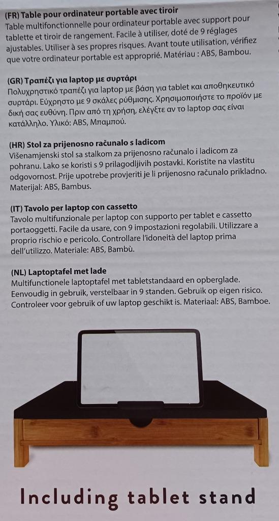 #LaptopTafel, Ophalen of Verzenden, Nieuw, EigenMerk
