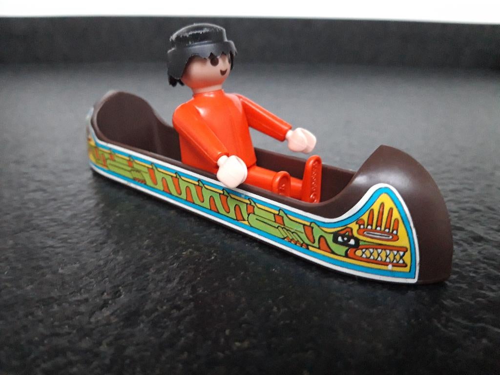 Kano + poppetje Playmobil (1974), Envoi, Comme neuf, Playmobil en vrac
