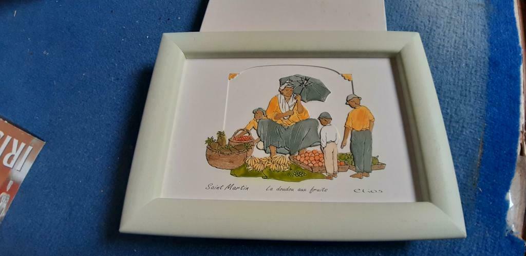Cadre en pierre avec impression en relief, fait main, Enlèvement ou Envoi, Neuf