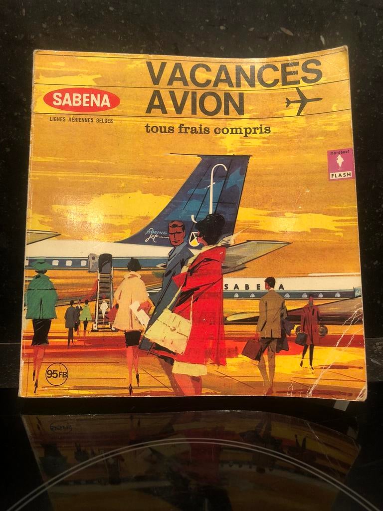 SABENA vacances avion tous frais compris 1963, Enlèvement ou Envoi, Utilisé, Autres types