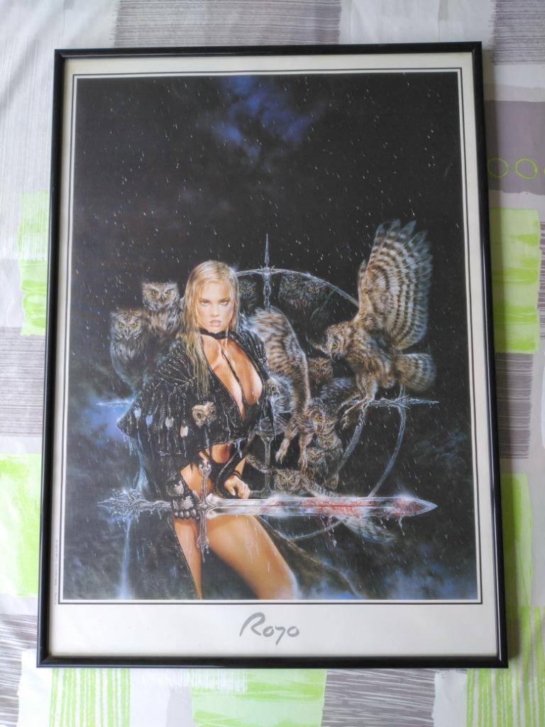 Poster Luis Royo cadre 50x70, Enlèvement ou Envoi, Rectangulaire vertical, A1 jusqu'à A3, Utilisé