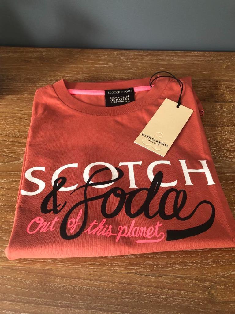 Scotch & Soda T-Shirt (Taille L ou XL) - Neuf, Neuf, Enlèvement ou Envoi, Taille 52/54 (L), Orange
