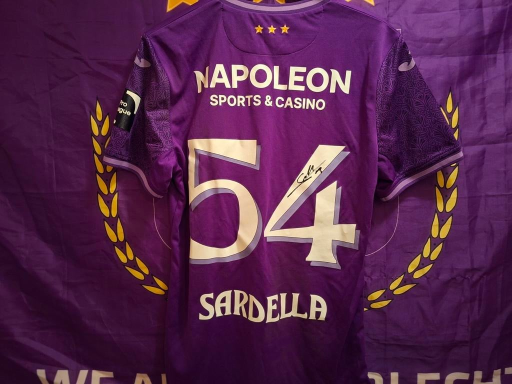Matchworn Sardella anderlecht, Ophalen of Verzenden, Shirt