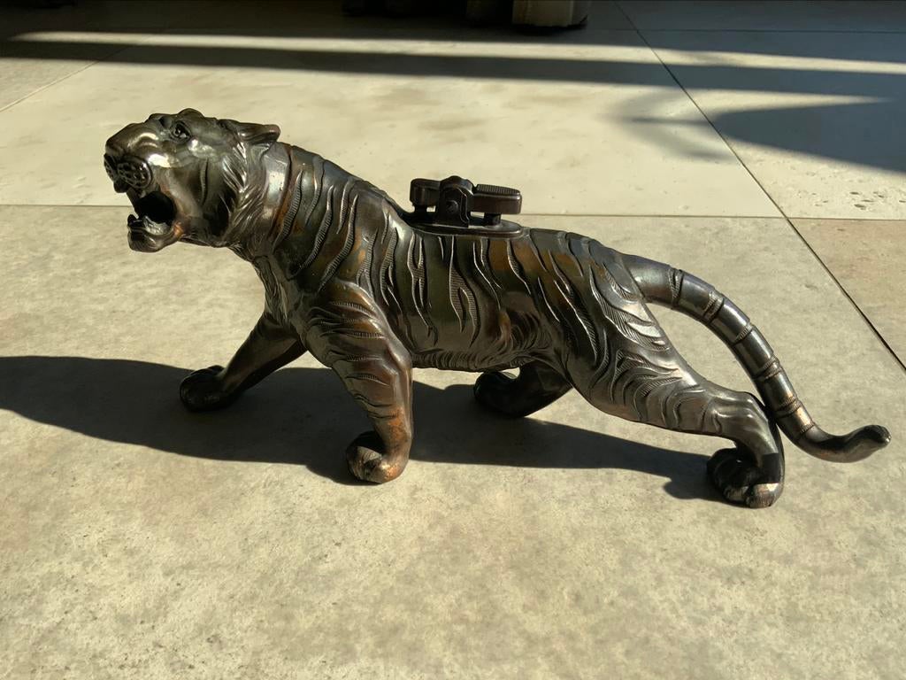 Tijger tigre aansteker briquet VINTAGE régule benzine, Collections, Enlèvement ou Envoi, Comme neuf, Briquet