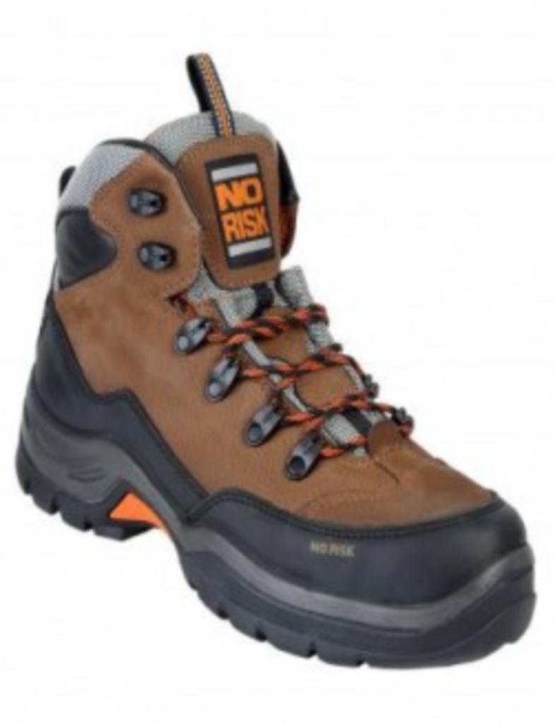 Chaussure de sécurité - Pointure 40 - Marque No Risk, Neuf, Enlèvement ou Envoi, Chaussures de travail, Brun