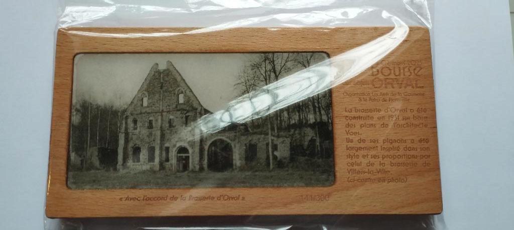Plaque souvenir Orval, Collections, Marques de bière, Enlèvement ou Envoi, Neuf, Panneau, Plaque ou Plaquette publicitaire, Autres marques