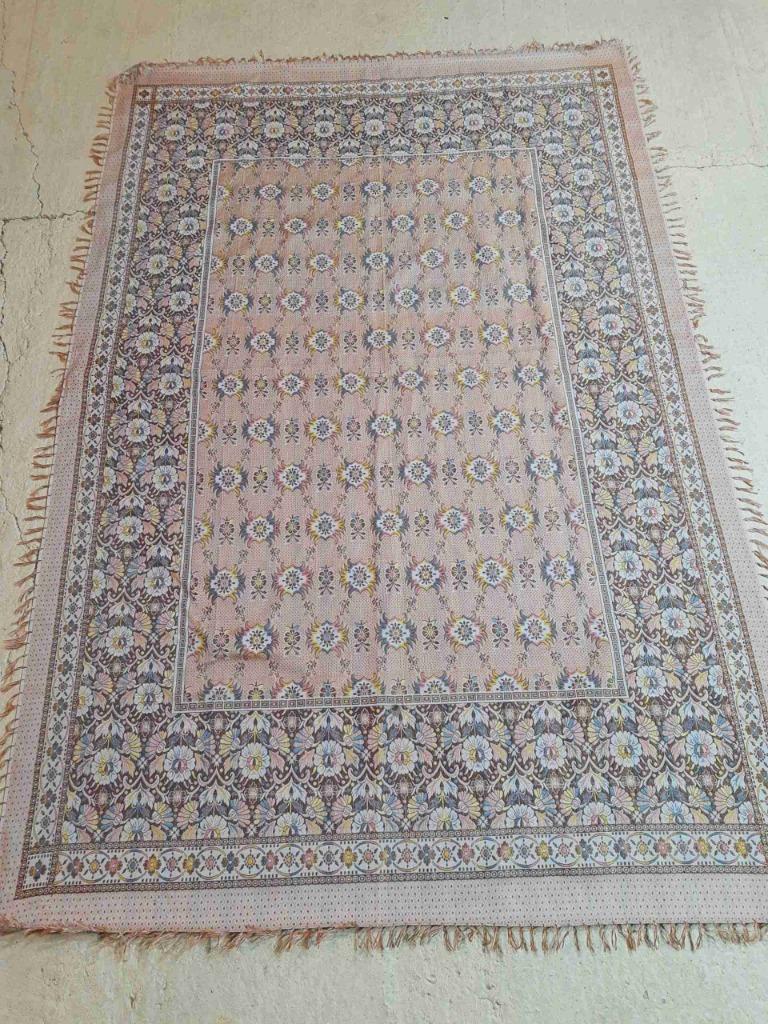 Grand foulard woonkleed pasteltinten bloemen 220/145, Enlèvement ou Envoi, Comme neuf