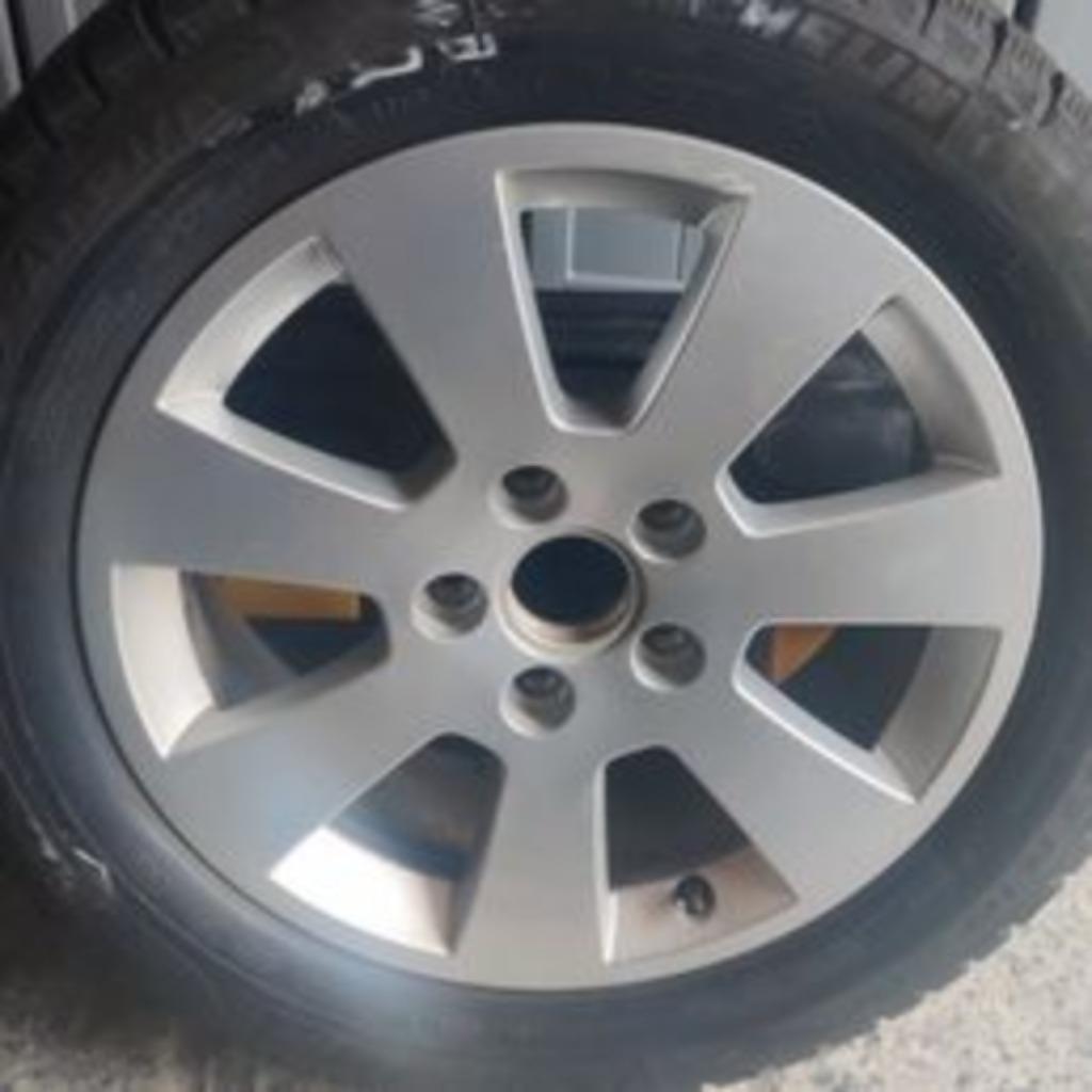 À Vendre : 4 Jantes Alu  Audi A3 8,5Jx16 H2 ET50 avec pneus, Auto-onderdelen, Banden en Velgen, Ophalen, Gebruikt, 16 inch, Band(en)