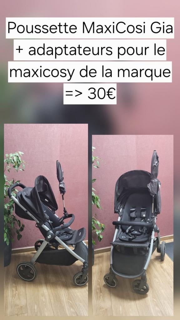Maxicosi gia poussette, Enfants & Bébés, Poussettes & Combinaisons, Comme neuf, Poussette, Enlèvement