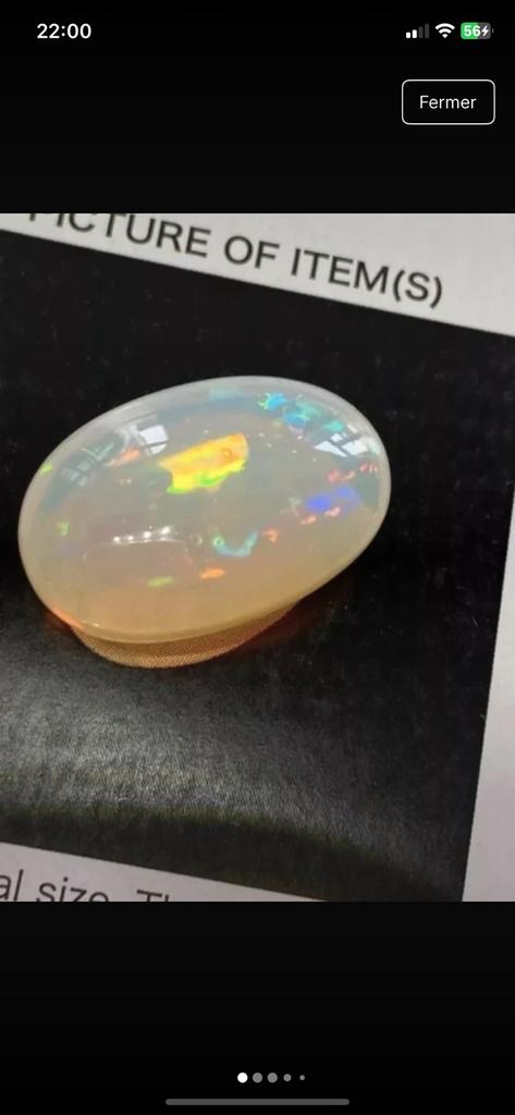 Opale naturelle 23.78 carats, Enlèvement