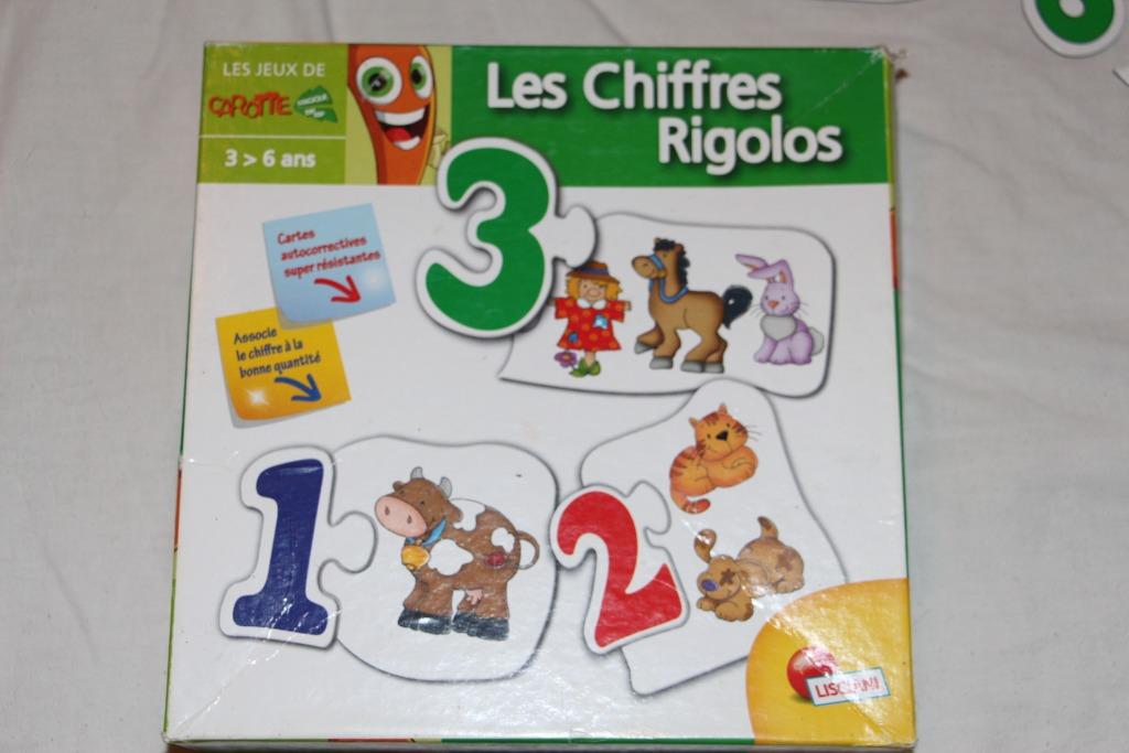 Jeu les chiffres rigolos, Enlèvement, Utilisé, Lisciani