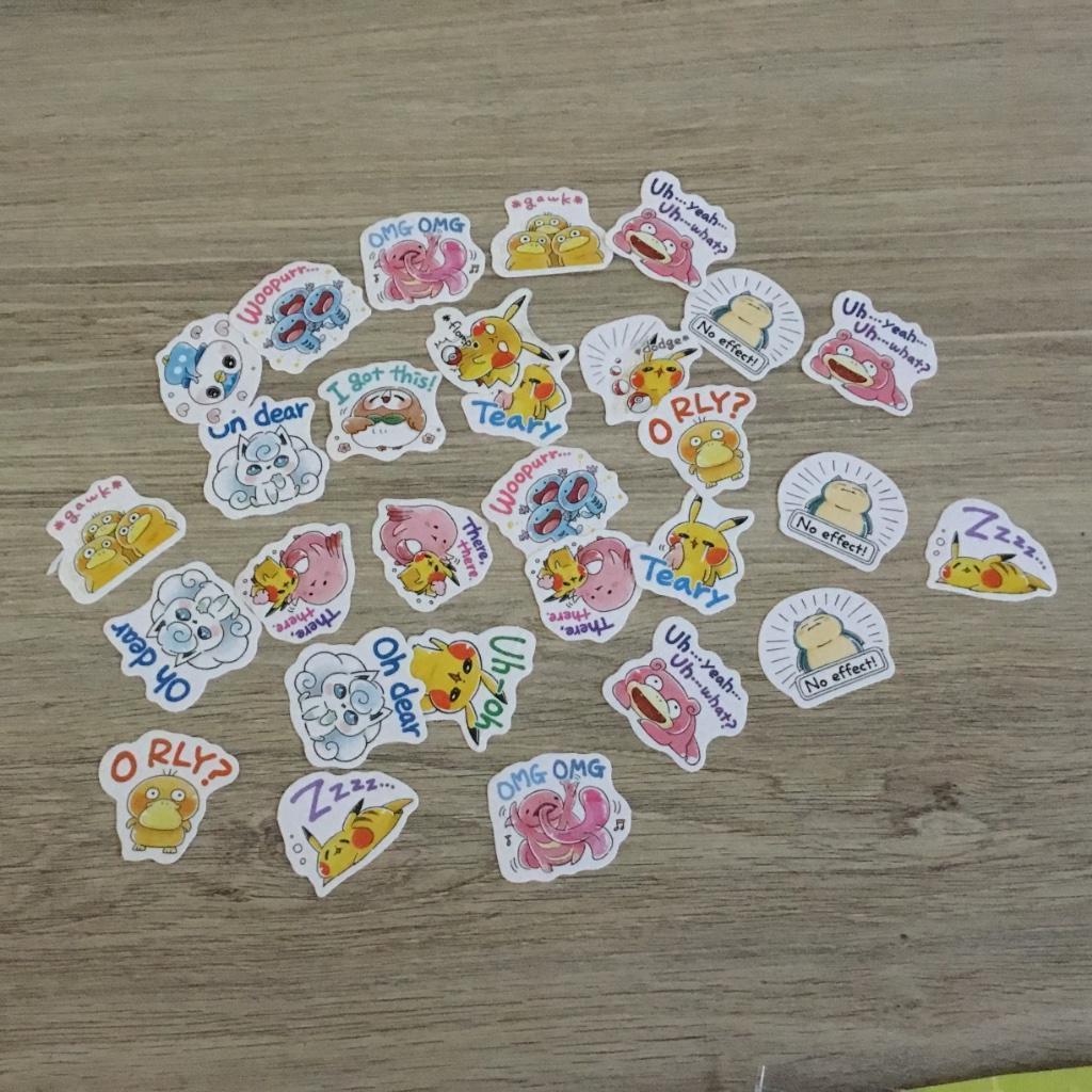 Pokémon stickers, Verzamelen, Ophalen of Verzenden, Strip of Tekenfilm