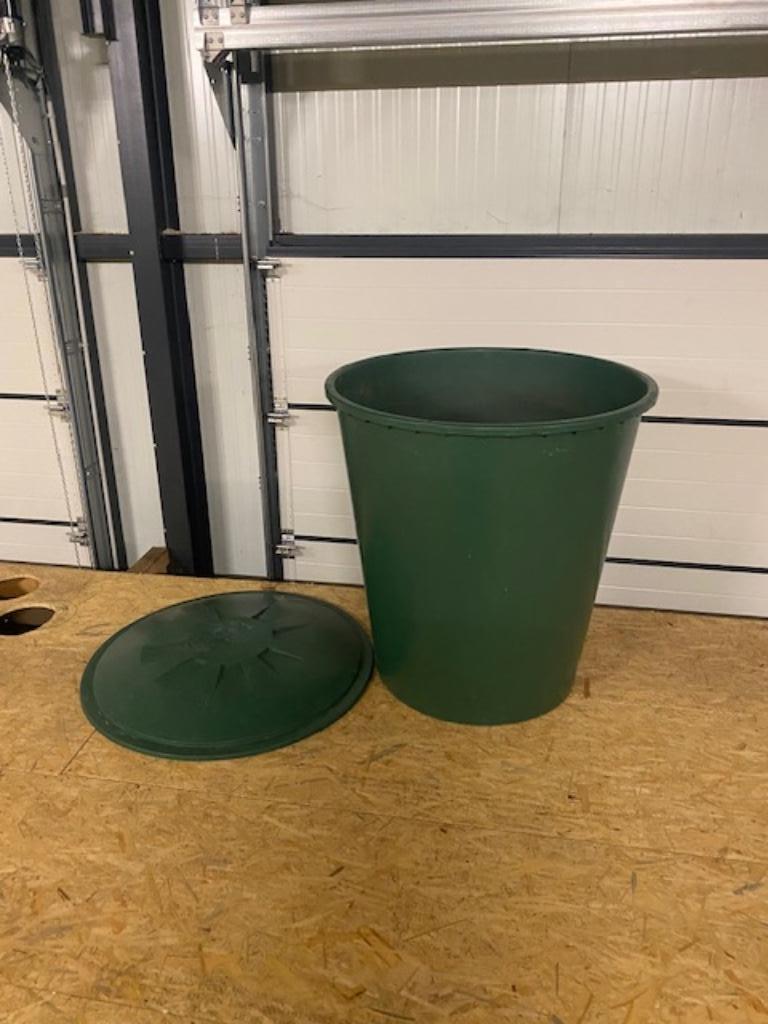 TONNEAU DE PLUIE 510 LITRES VERT + COUVERCLE, Jardin & Terrasse, Barils de pluie, 150 litres ou plus, Enlèvement ou Envoi, Comme neuf