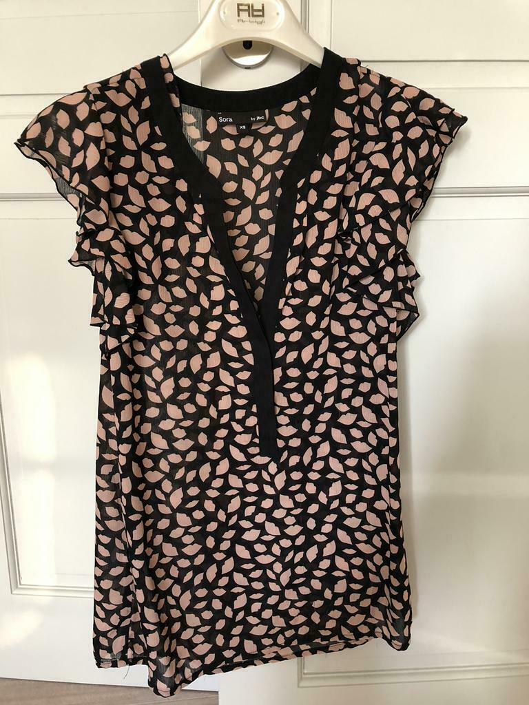 Setje vest + bloesje JBC maat XS, Zwart, Ophalen of Verzenden, Maat 34 (XS) of kleiner, Jbc