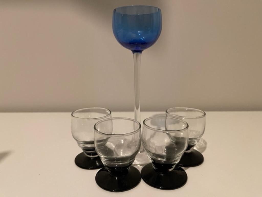 Vintage cognac glazen, Antiek en Kunst, Ophalen of Verzenden