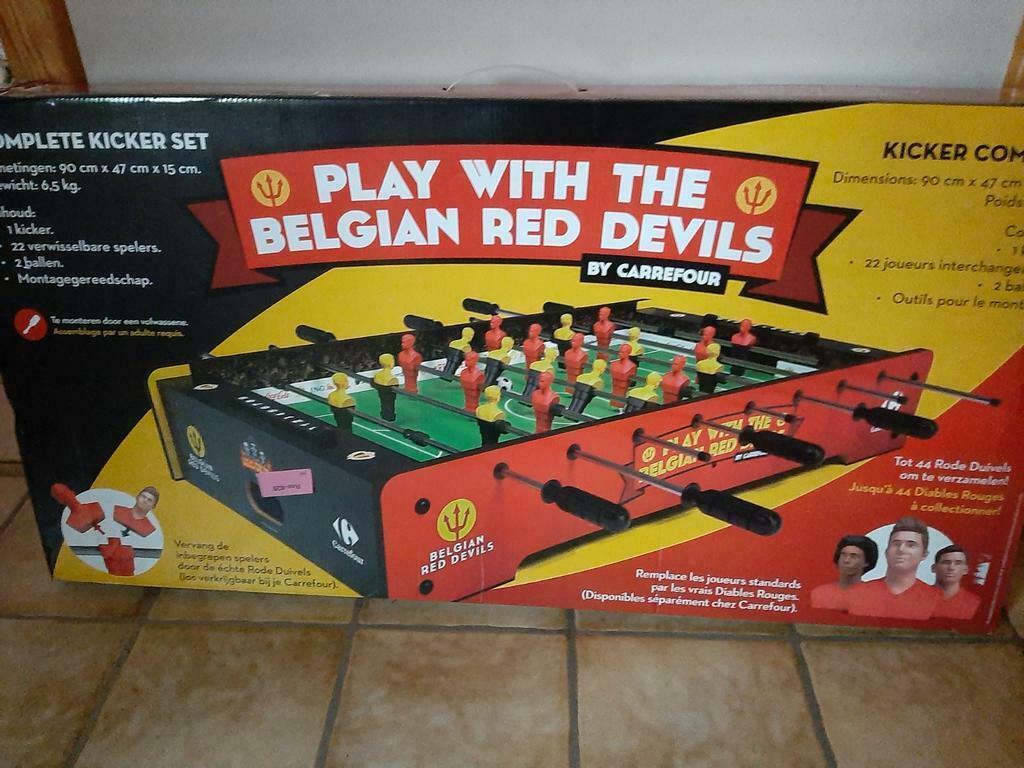 KICKERSET   BELGIAN RED DEVILS, Hobby en Vrije tijd, Een of twee spelers, Ophalen, Nieuw