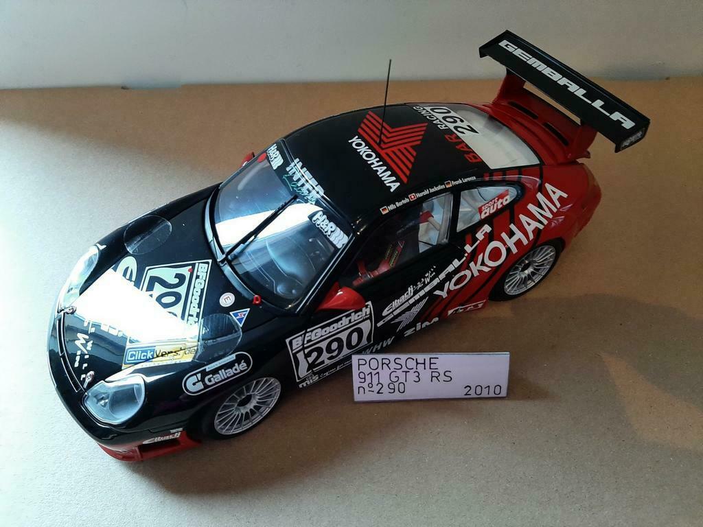 Porsche 911 GT3 RS n290 1/18 2010 Autoart zonder doos, Ophalen of Verzenden, Zo goed als nieuw