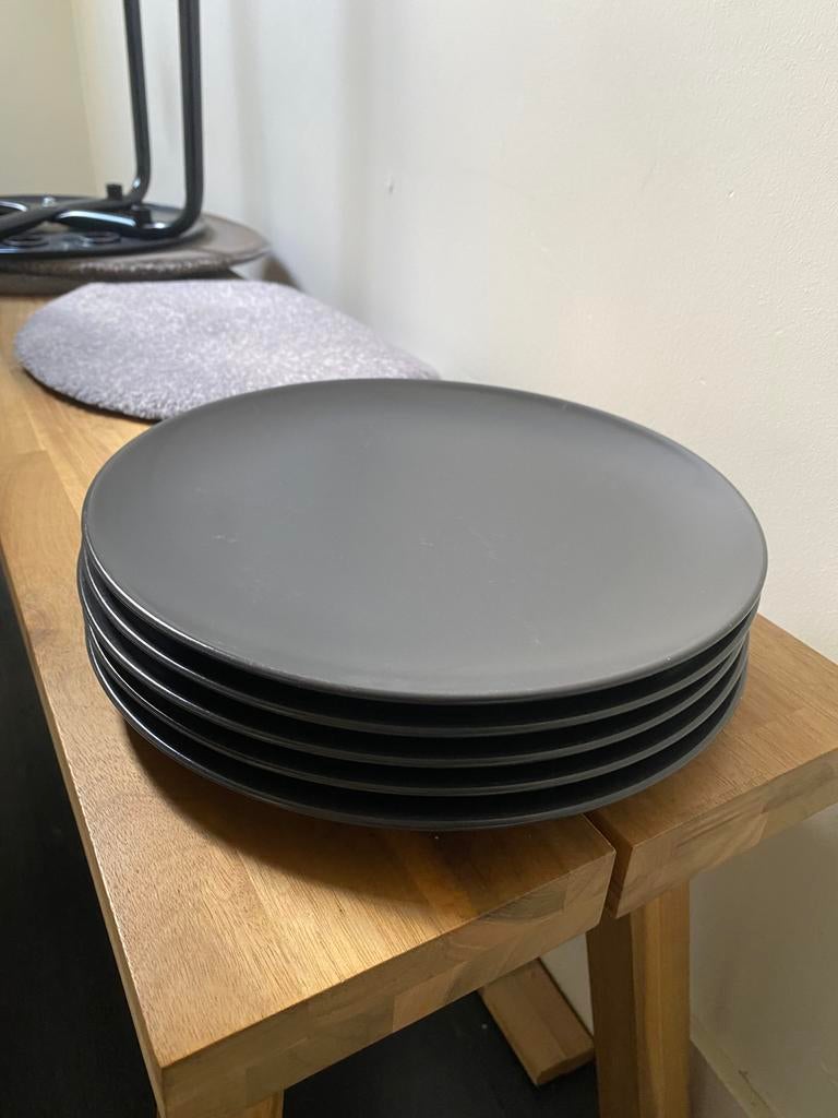 Donkergrijze ikea borden, Ophalen, Zo goed als nieuw, Bord(en)