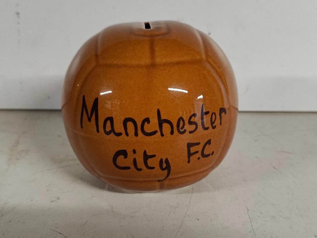 Vintage spaarpot Manchester City FC, Ophalen of Verzenden, Zo goed als nieuw