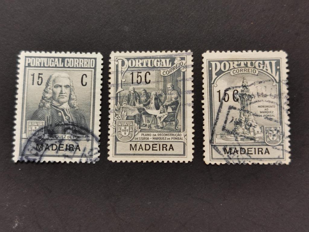 Madeira 1925 - met opdruk 15 C in zwart - tax zegels, Ophalen of Verzenden, Portugal, Gestempeld