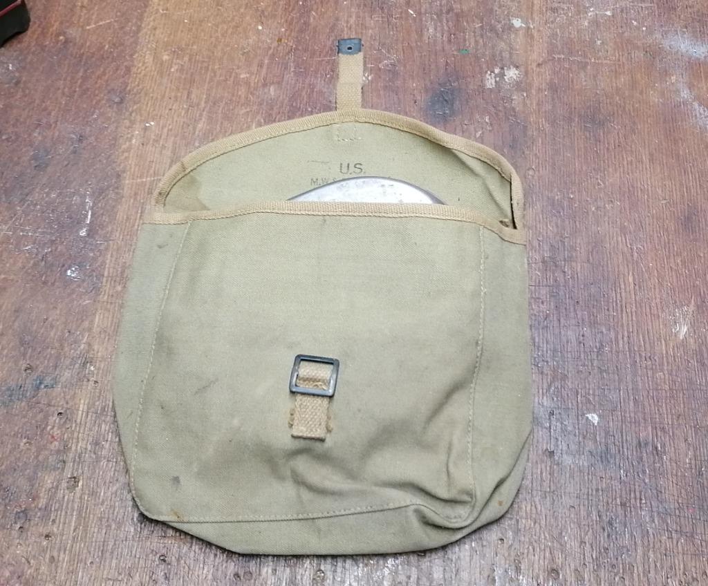 Gamelle housse couverts militaire US Américain WW2 1944, Collections, Envoi
