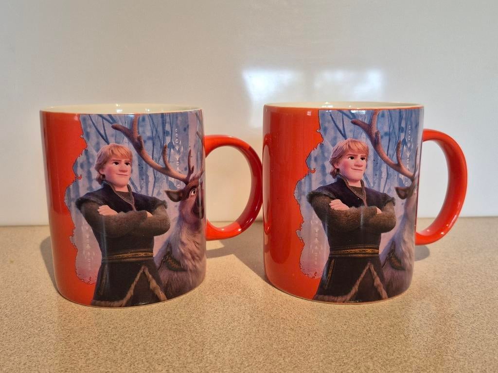 Disney Frozen II Kristoff en Sven mug mok tas kop; samen €5, Ophalen of Verzenden, Overige figuren, Zo goed als nieuw, Servies