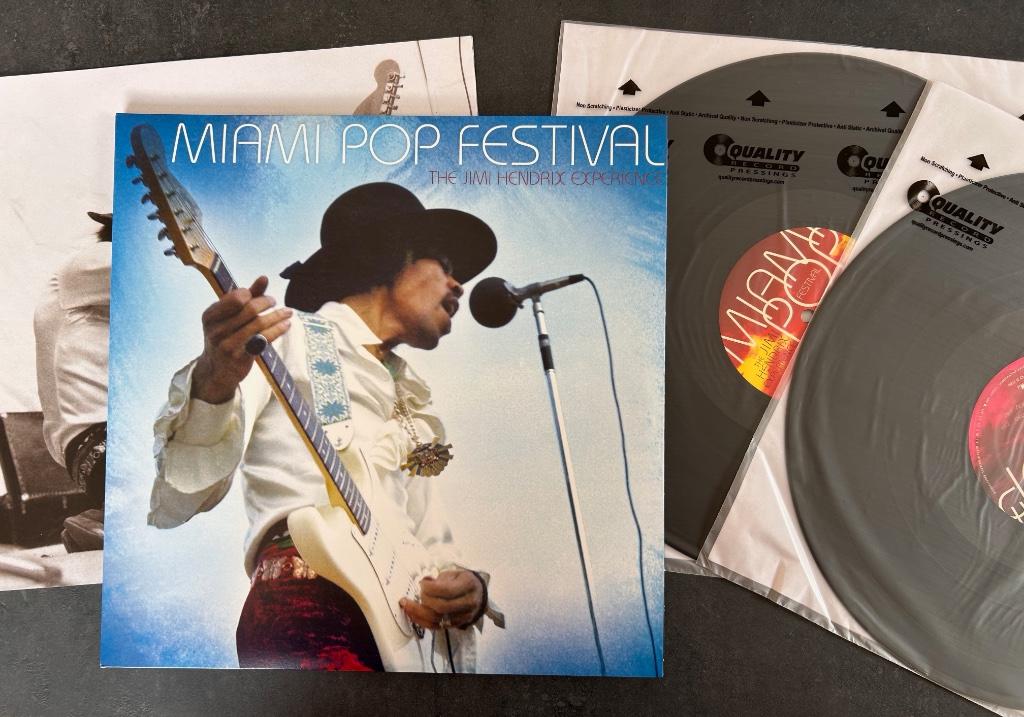 JIMI HENDRIX - Live at Miami popfestival ( 2LP; MINT ), Cd's en Dvd's, Verzenden, Zo goed als nieuw, 12 inch, Poprock