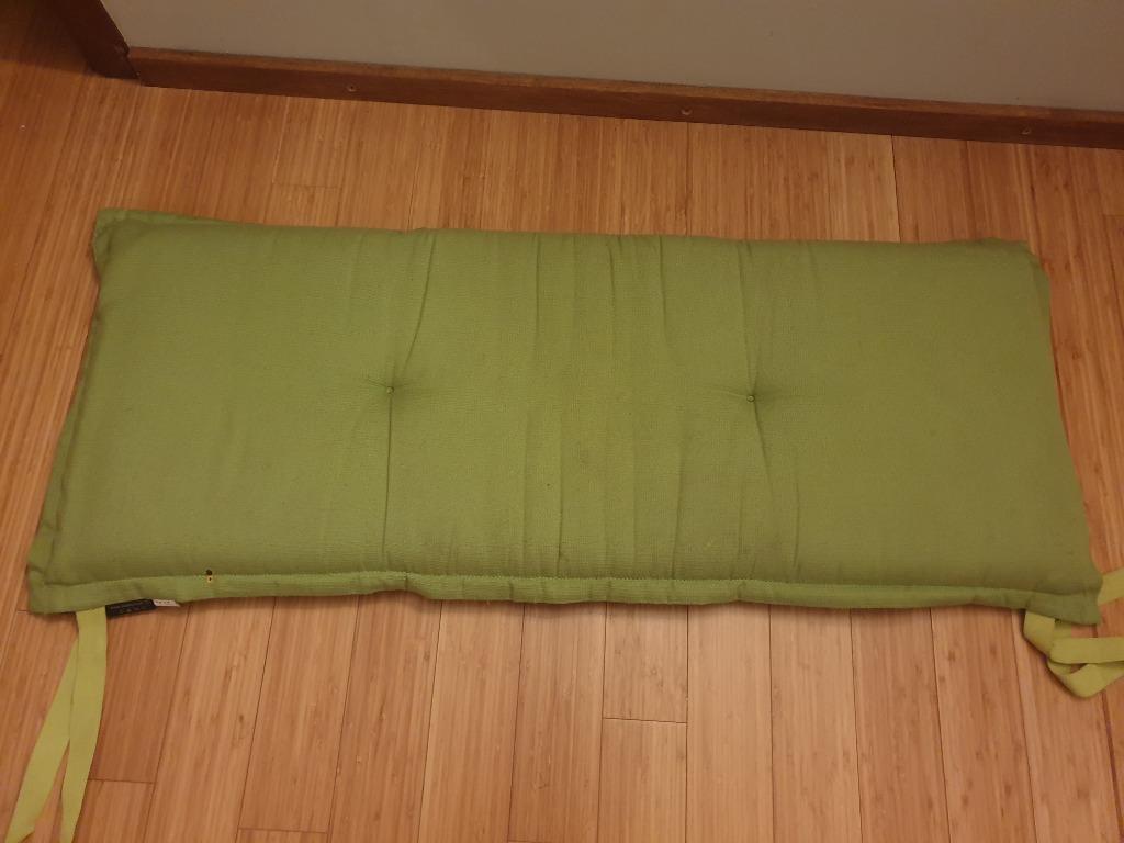 Coussin de canapé 120 x 48 cm, Maison & Meubles, Enlèvement, Utilisé, Vert, Rectangulaire