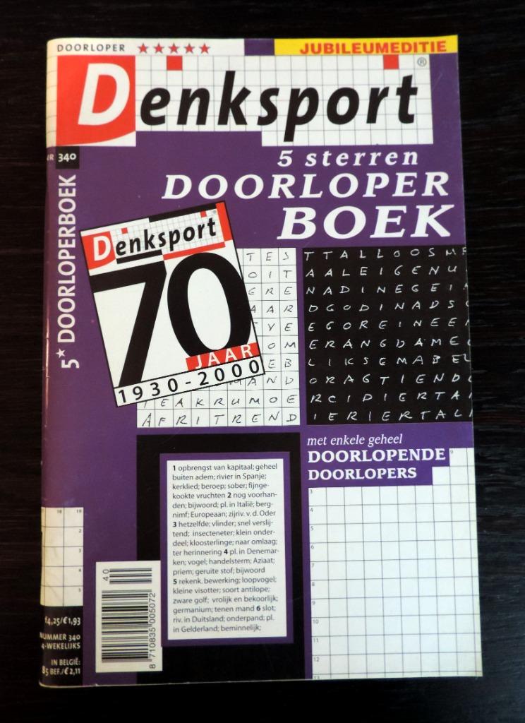 Denksport 5 sterren doorlopers, Ophalen of Verzenden, Nieuw, Puzzelboek