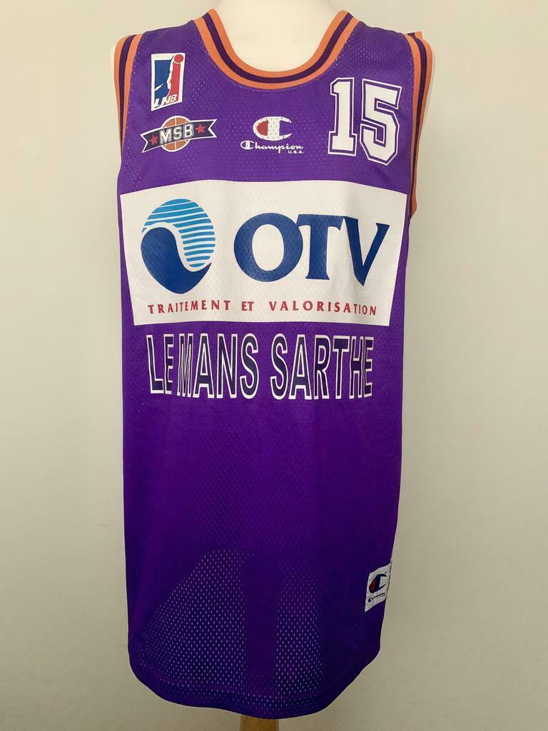 Maillot basket vintage Le Mans Sarthe Basket #15 game used, Utilisé, Vêtements