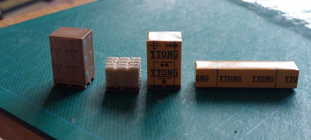 H0LK 0705 PALLETS MET DIVERSE LADINGEN 1/87, Overige merken, Gelijkstroom of Wisselstroom, Overige typen, Nieuw