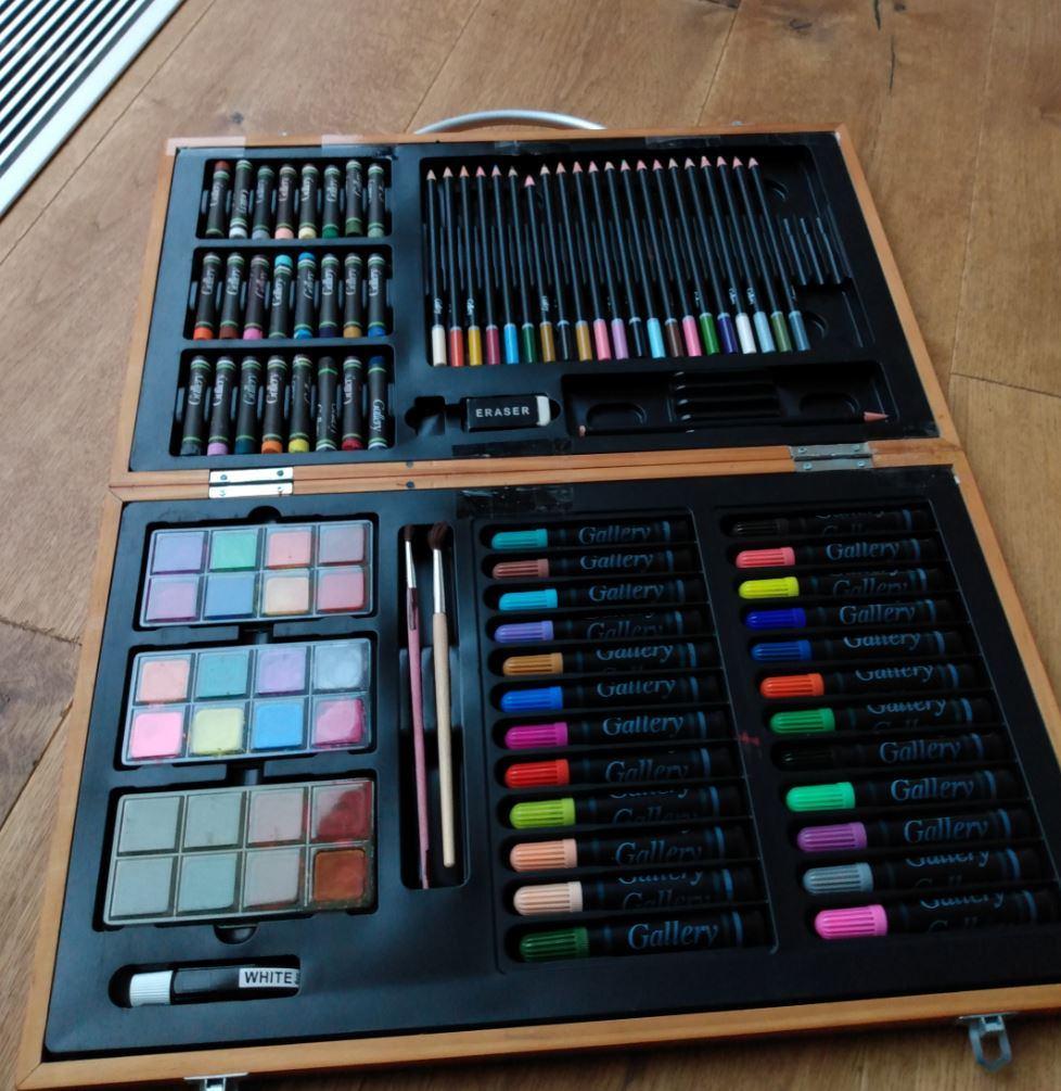 Gallery - teken en schilder kistje, Hobby en Vrije tijd, Ophalen, Gebruikt, Gereedschap of Accessoires