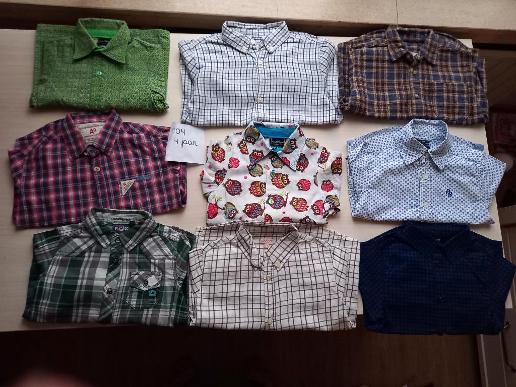 Nieuwstaat, pakket hemdjes maat 104 jongen, Kinderen en Baby's, Ophalen of Verzenden, Zo goed als nieuw, Maat 104