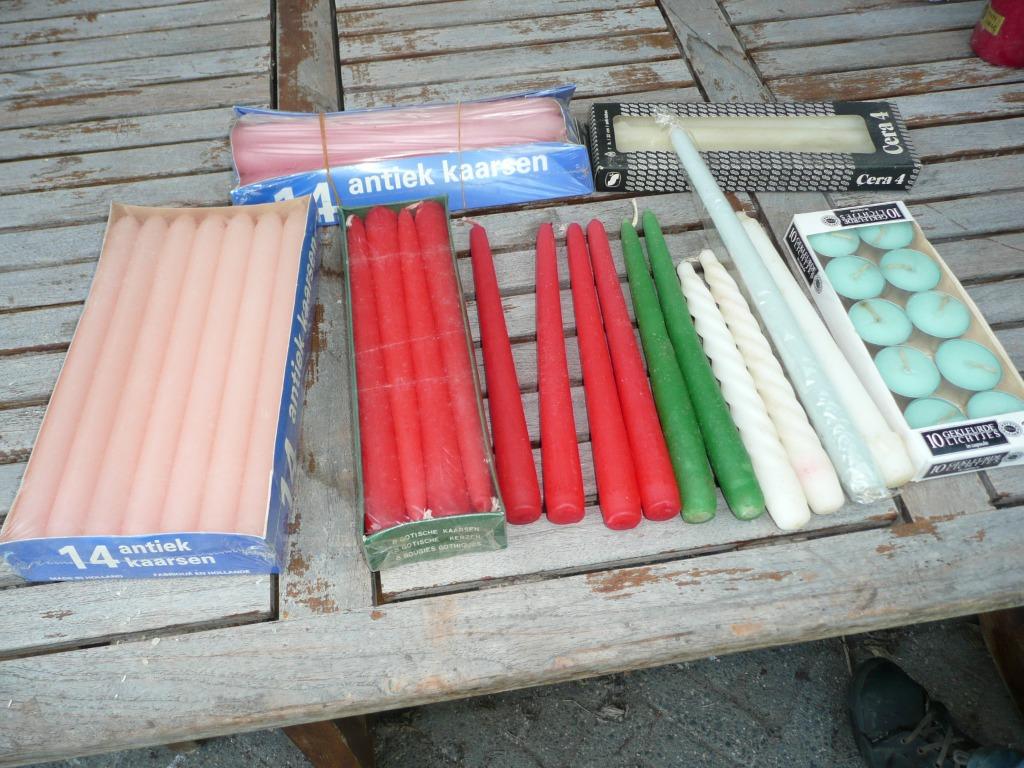 kaarsen : verschillende diktes, lengtes, kleuren....., Ophalen of Verzenden, Nieuw, Versiering