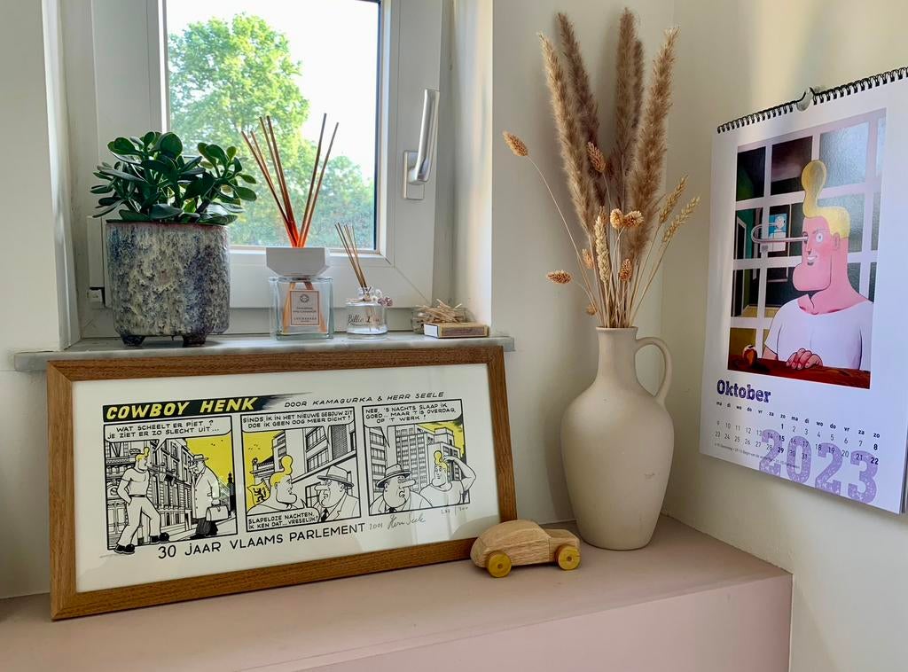 Litho cowboy Henk door Herr Seele, Ophalen of Verzenden
